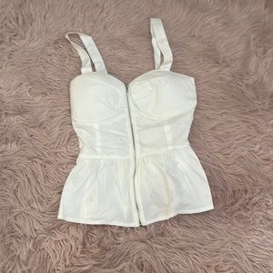 zip up  blouse size small never been worn before